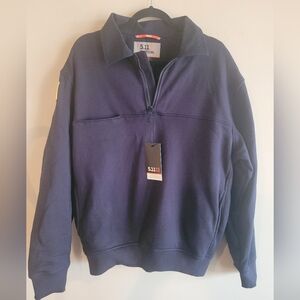 5.11 Tactical Men's Dark Blue Zip-Up Sweatshirt  NWTS